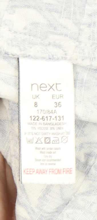 Next x Morris & Co Women’s Multicoloured Size 8 Floral Shift Dress