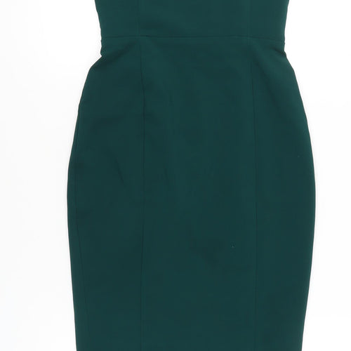 Lavish Alice Women’s Green Strapless Bodycon Sheath Dress UK 8