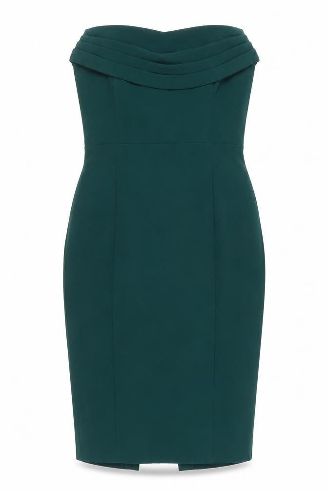 Lavish Alice Women’s Green Strapless Bodycon Sheath Dress UK 8