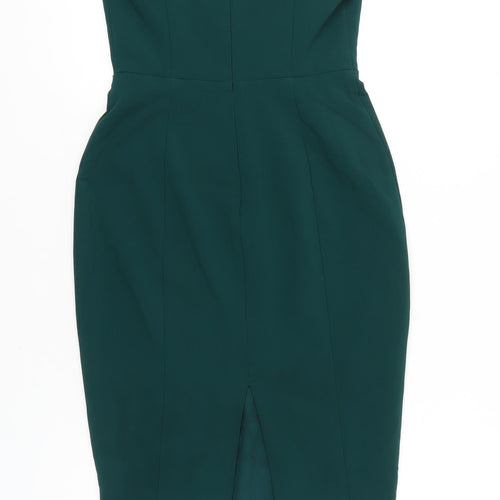 Lavish Alice Women’s Green Strapless Bodycon Sheath Dress UK 8
