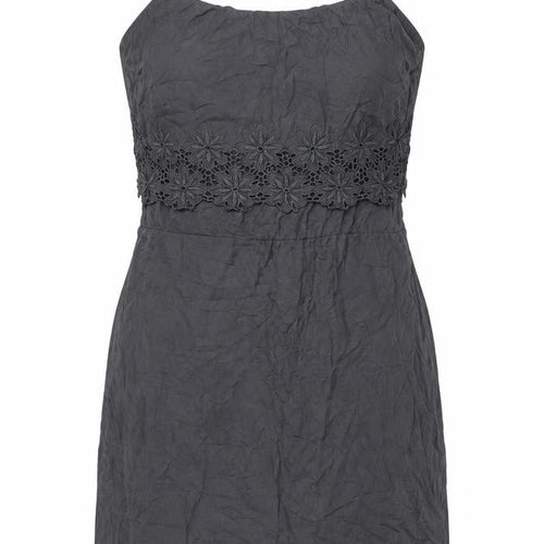ONLY Women’s Black Size 12 Slip Dress Embroidered Floral Summer Casual