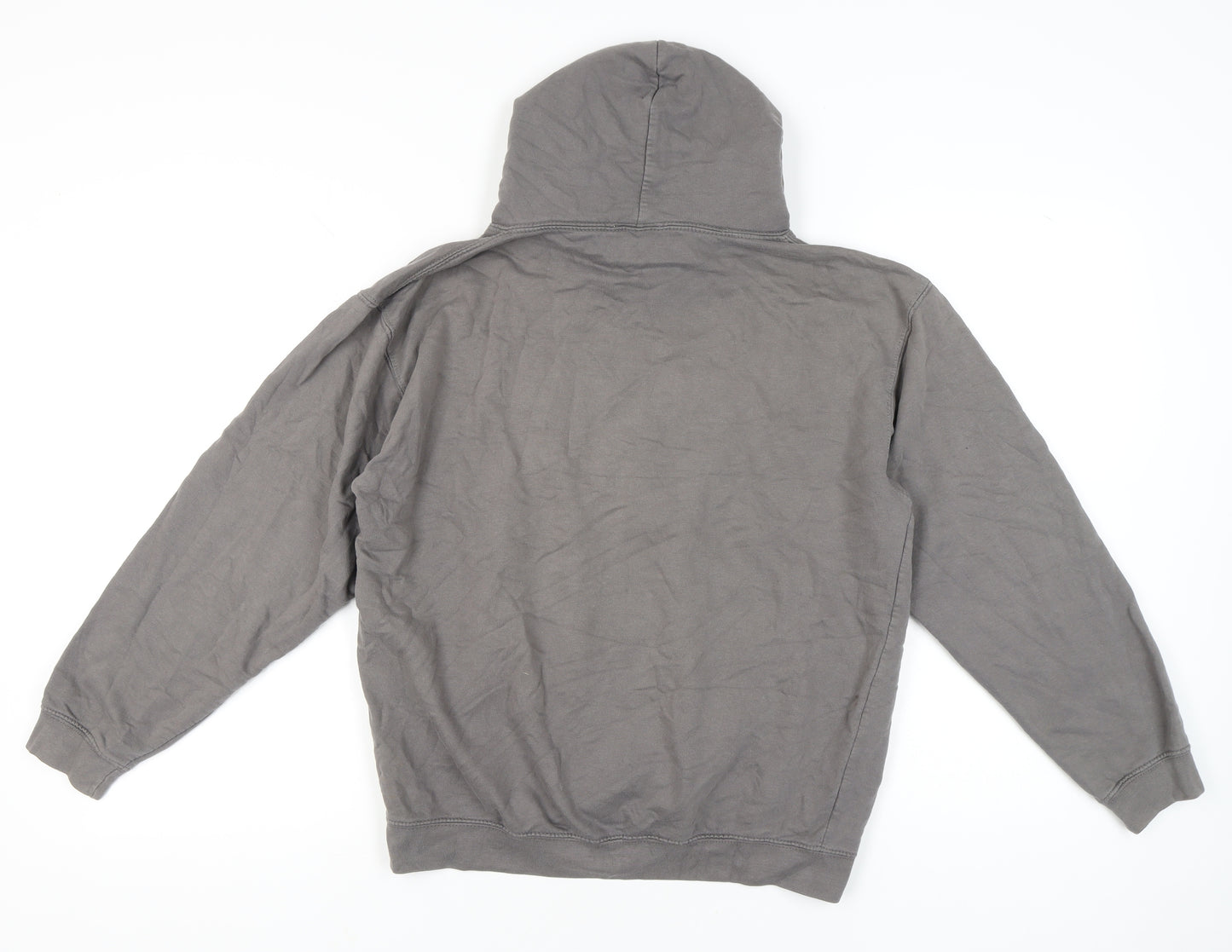 Harper & Lewis Womens Grey Pullover Hoodie Medium Embroidered Logo