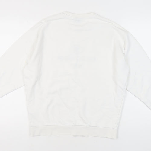 ASOS Men’s White Logo Sweatshirt XS Pullover Paris Graphic