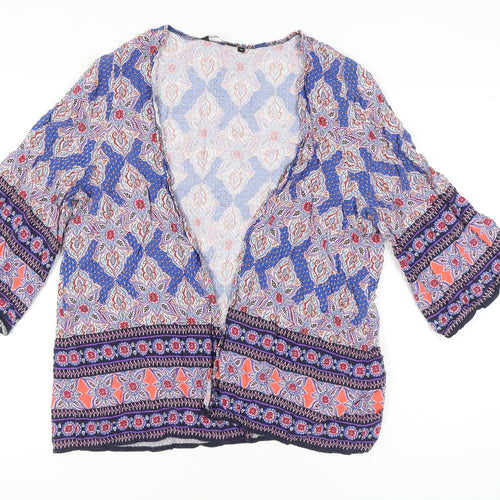 New Look Women's Multicoloured Kimono Blouse Size 14