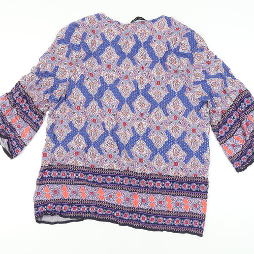 New Look Women's Multicoloured Kimono Blouse Size 14