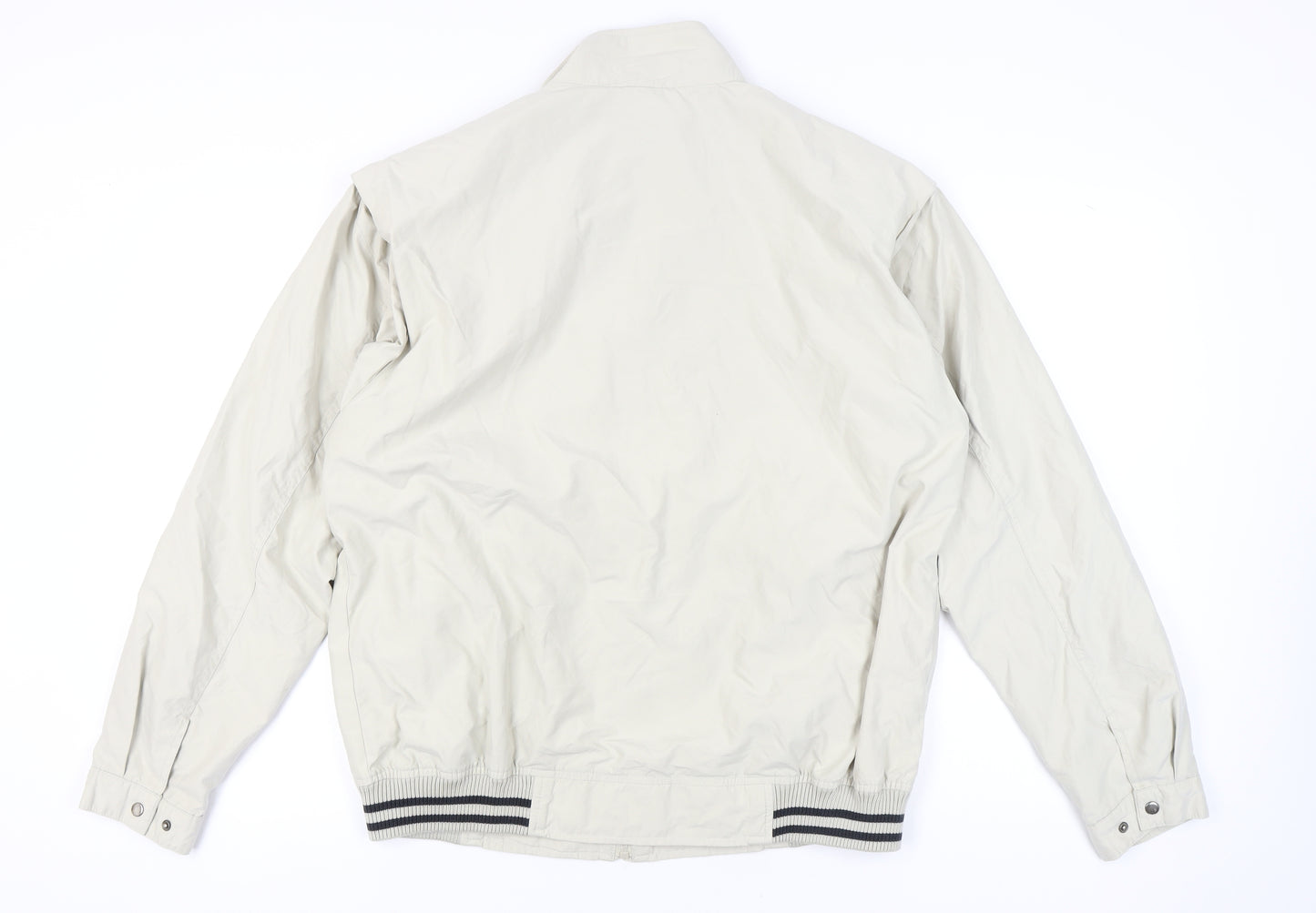 Thomas Nash Men’s Beige Full Zip Casual Jacket Size L