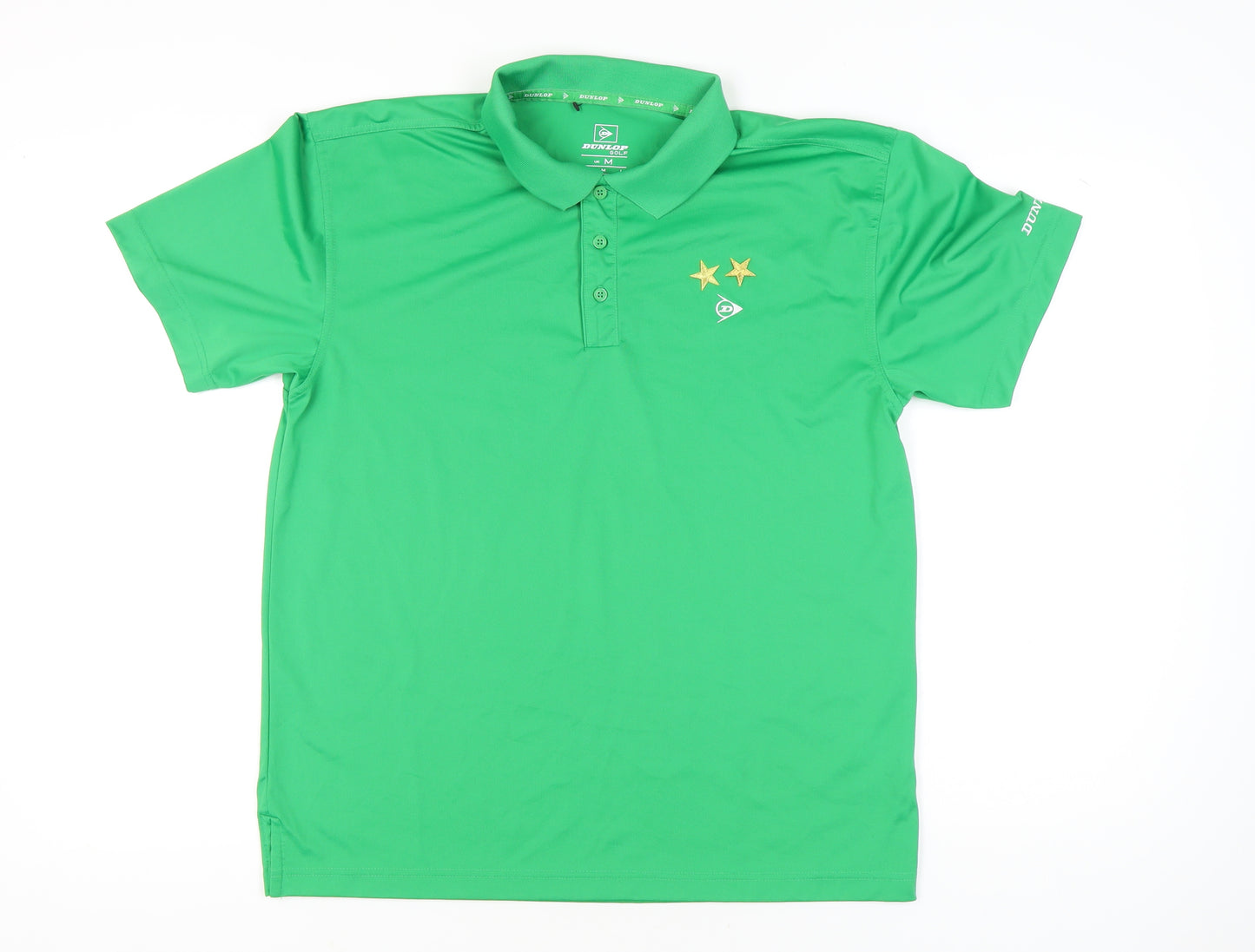 Dunlop Men’s Green Golf Polo Shirt M Short Sleeve Polyester