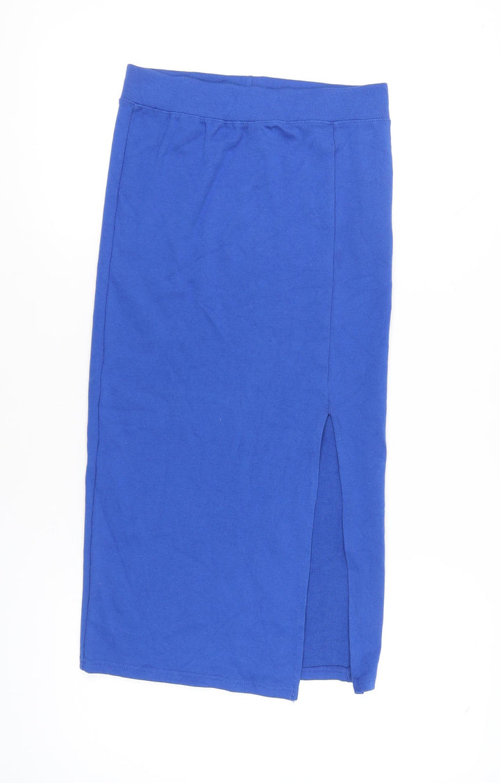 Silkroad Daughters Women’s Blue Midi Pencil Skirt Size 12