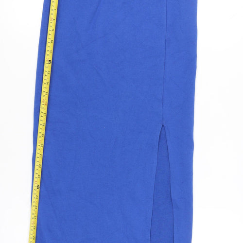 Silkroad Daughters Women’s Blue Midi Pencil Skirt Size 12