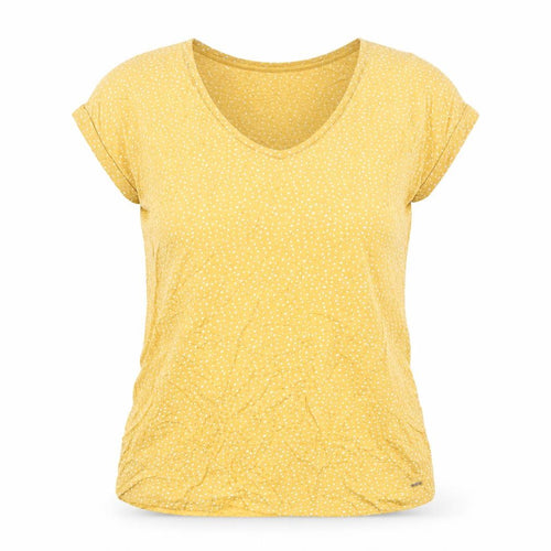 Tom Tailor Women’s Yellow Polka Dot Viscose T-Shirt S
