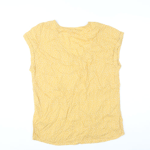 Tom Tailor Women’s Yellow Polka Dot Viscose T-Shirt S