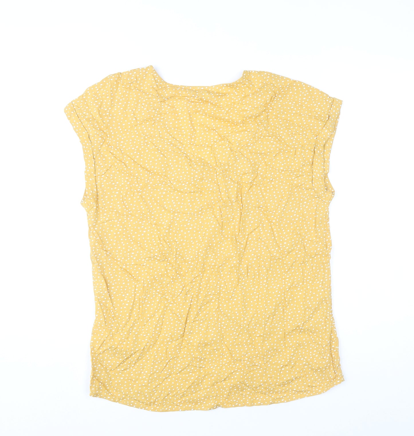 Tom Tailor Women’s Yellow Polka Dot Viscose T-Shirt S