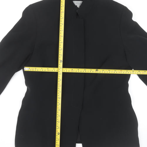 Marks and Spencer Women Black Size 12 Single Breasted Suit Jacket