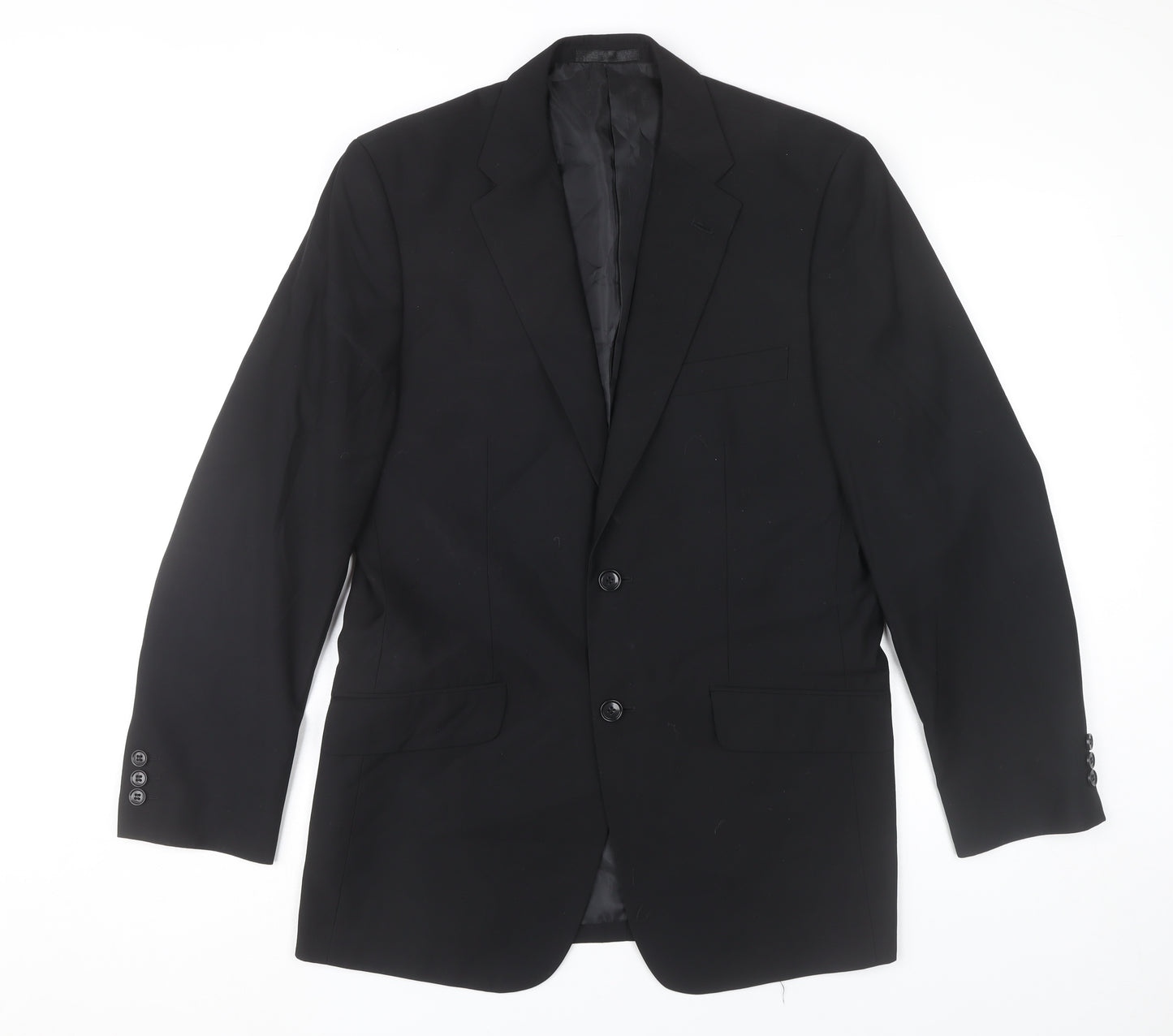 Burton Men’s Black Blazer Jacket 38R Regular Fit Two Button