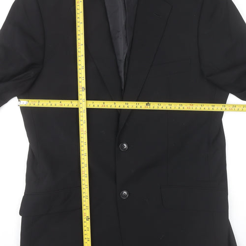 Burton Men’s Black Blazer Jacket 38R Regular Fit Two Button