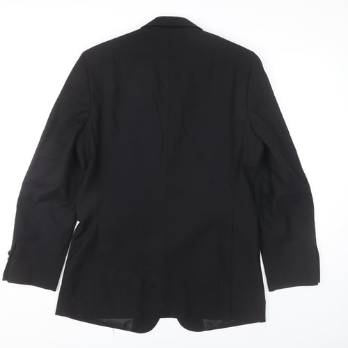 Burton Men’s Black Blazer Jacket 38R Regular Fit Two Button