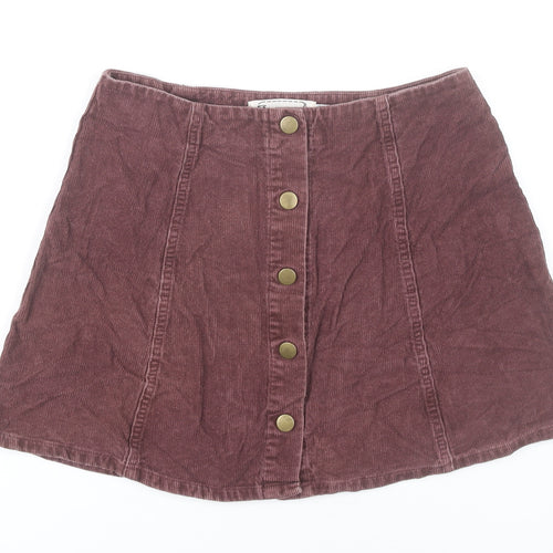 Hearts & Bows Women’s Brown Corduroy A-Line Skirt UK 10