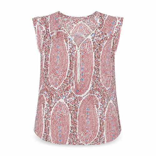 Izabel London Womens Multicoloured Floral Zip V-Neck Blouse Size 10