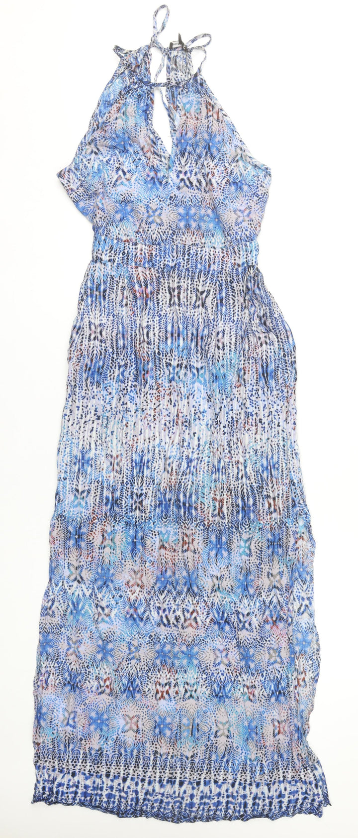 Warehouse Women’s Multicoloured Size 8 Maxi Halter Summer Dress