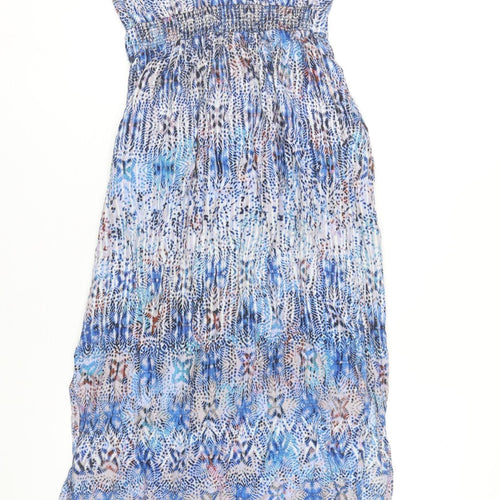 Warehouse Women’s Multicoloured Size 8 Maxi Halter Summer Dress