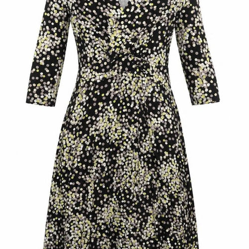 Alex & Co. Women’s Black Polka Dot Midi Wrap Dress Size 10