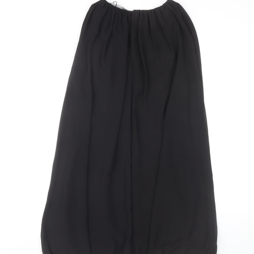 Zara Women Black Shift Dress Size 8 Short Sleeve Classic Style