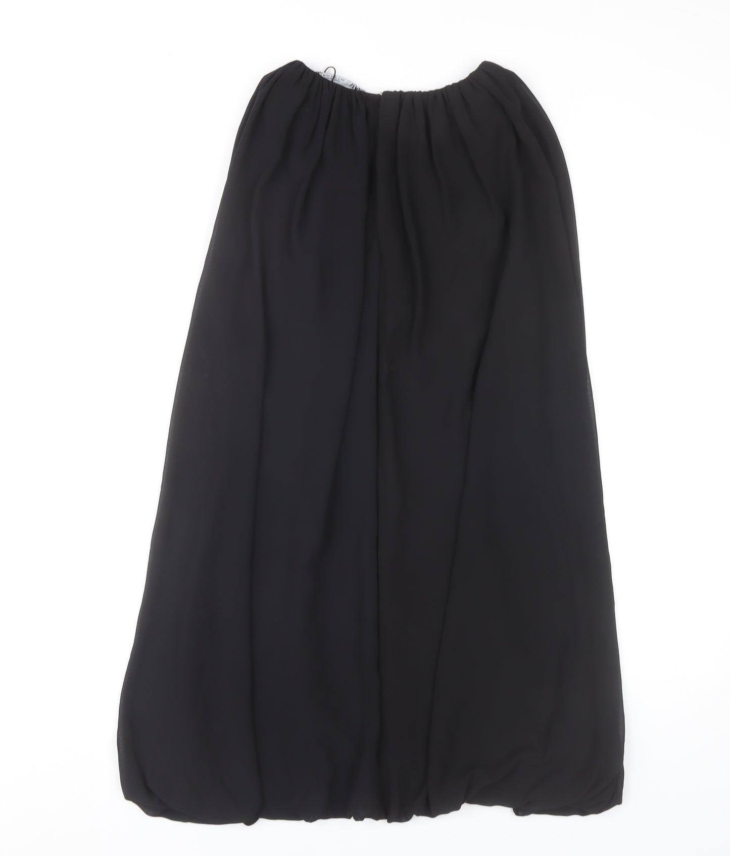Zara Women Black Shift Dress Size 8 Short Sleeve Classic Style