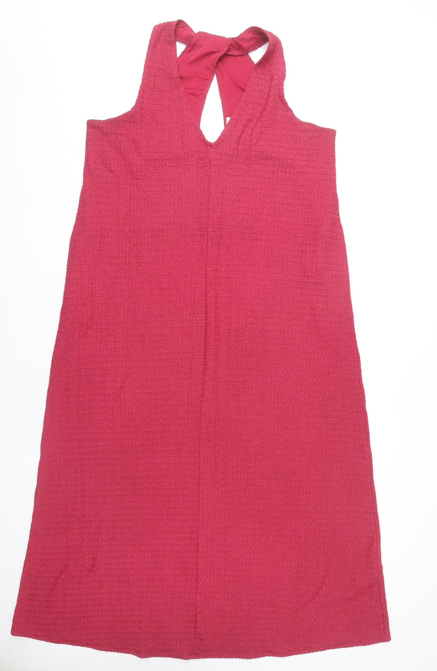 Next Women’s Pink Halter Shift Dress Size 14 Knee Length