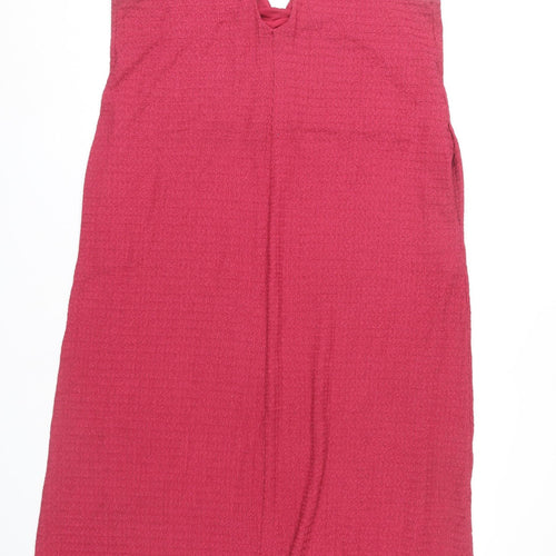 Next Women’s Pink Halter Shift Dress Size 14 Knee Length