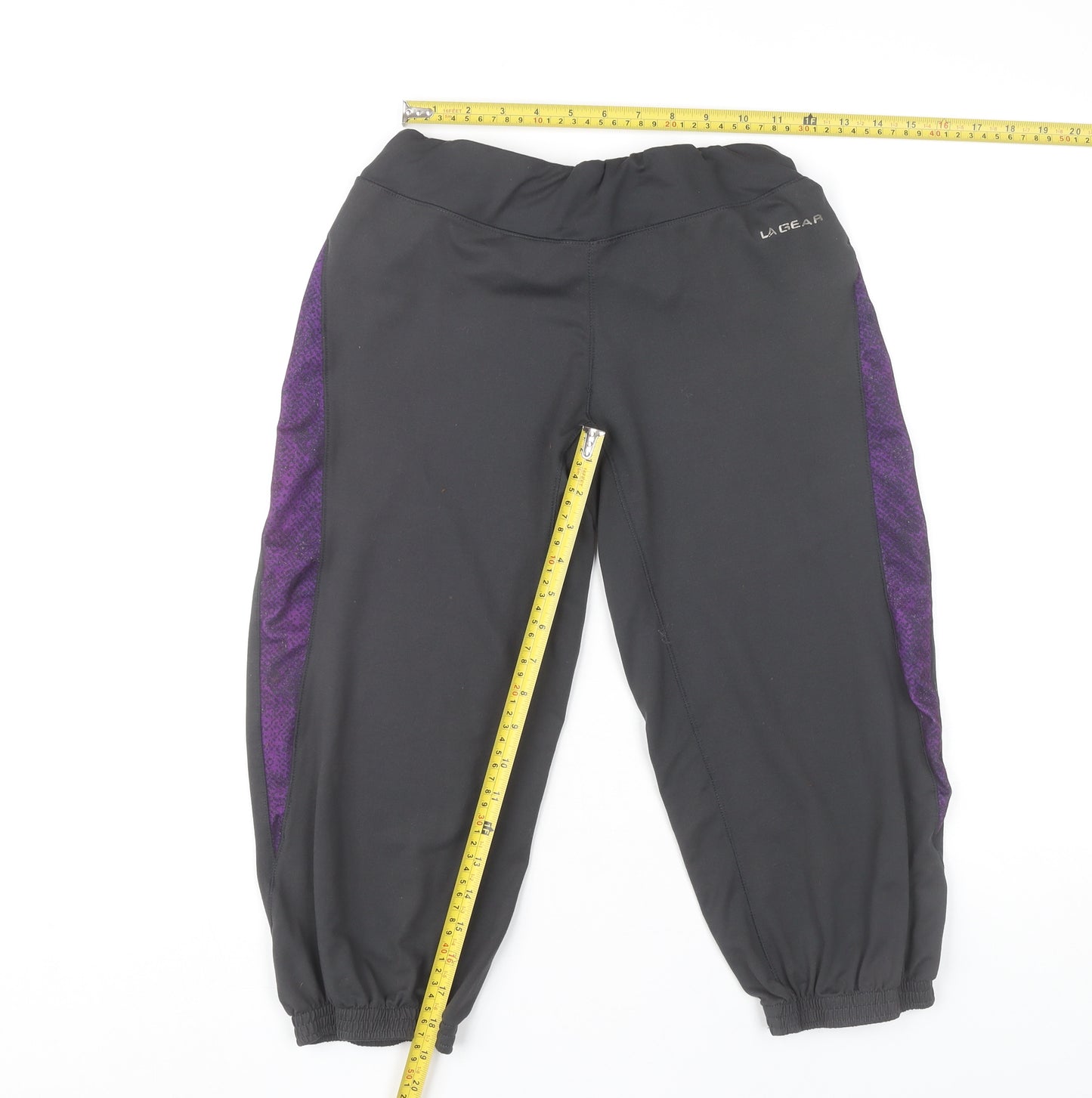 LA Gear Womens Black Jogger Trousers Size 12 Sportswear