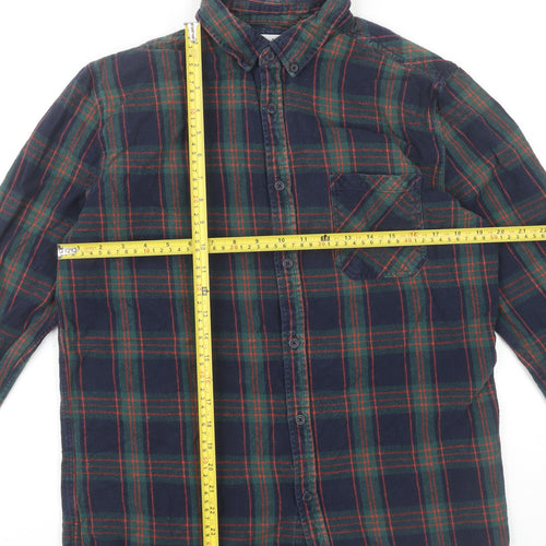 Hawksworth Men’s Multicoloured Plaid Flannel Button-Up Shirt M