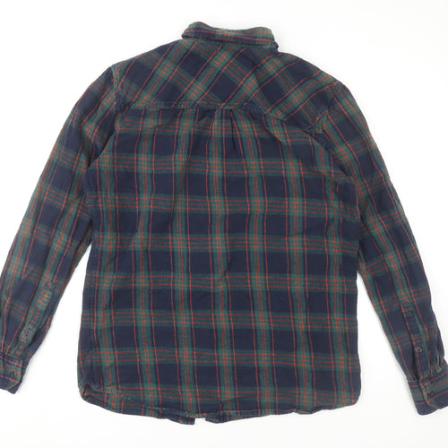 Hawksworth Men’s Multicoloured Plaid Flannel Button-Up Shirt M