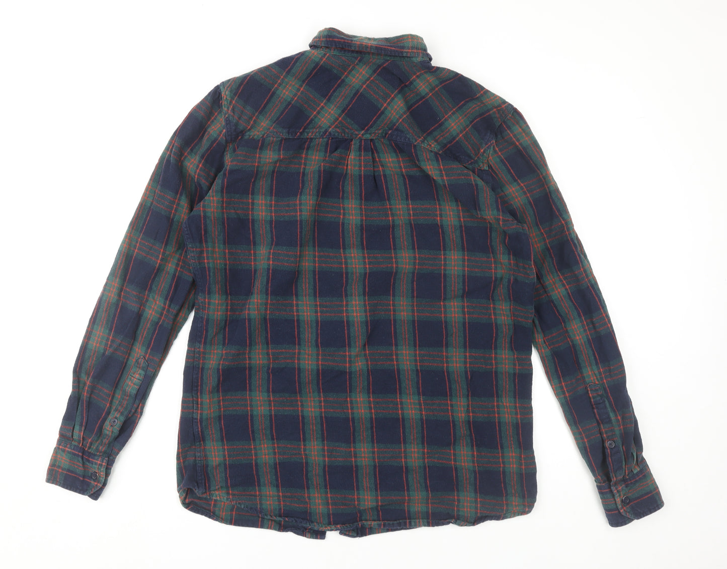 Hawksworth Men’s Multicoloured Plaid Flannel Button-Up Shirt M