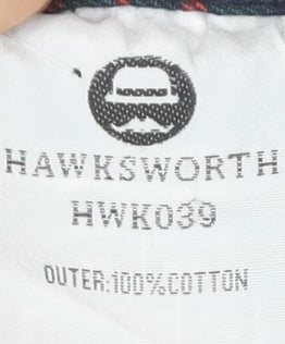 Hawksworth Men’s Multicoloured Plaid Flannel Button-Up Shirt M