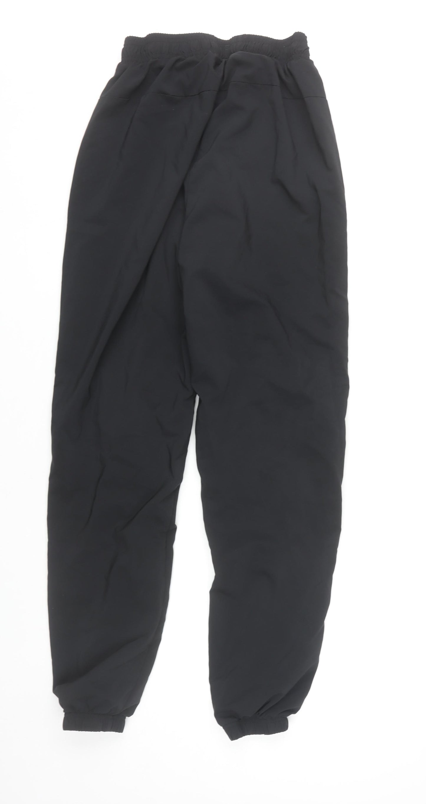 Adidas Men’s Black Jogger Trousers Size S Polyester Tapered