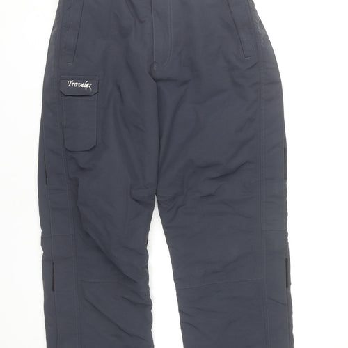 Traveler Mens Blue Cargo Trousers Size M Winter Workwear