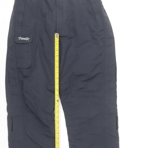 Traveler Mens Blue Cargo Trousers Size M Winter Workwear