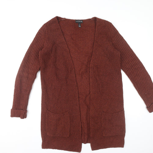 Long Tall Sally Women’s Brown Chunky Knit Cardigan XS