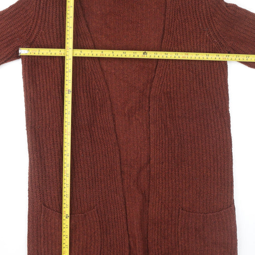 Long Tall Sally Women’s Brown Chunky Knit Cardigan XS