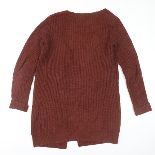 Long Tall Sally Women’s Brown Chunky Knit Cardigan XS