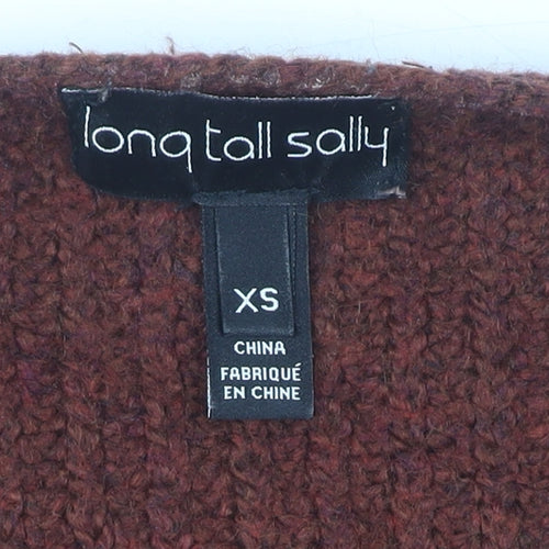 Long Tall Sally Women’s Brown Chunky Knit Cardigan XS
