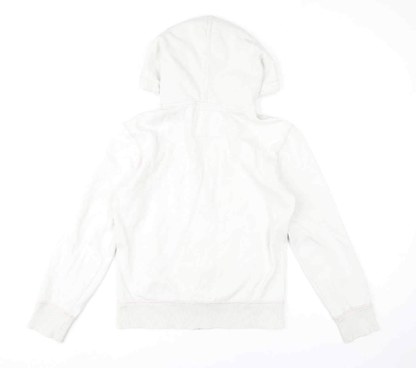 American Eagle Womens White XS Full Zip Hoodie Sweatshirt