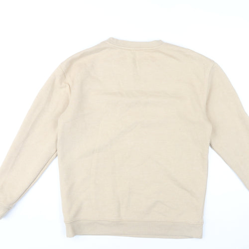 Nobody's Child Women's Beige Sweatshirt Size S Crew Neck Pullover