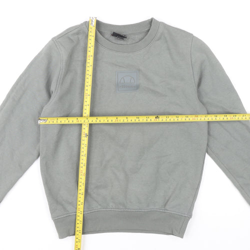 Ellesse Boys Grey Sweatshirt 12-13Y Pullover Logo Crew Neck Fleece