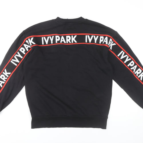 IVY PARK Womens Black XS Logo Pullover Sweatshirt Long Sleeve