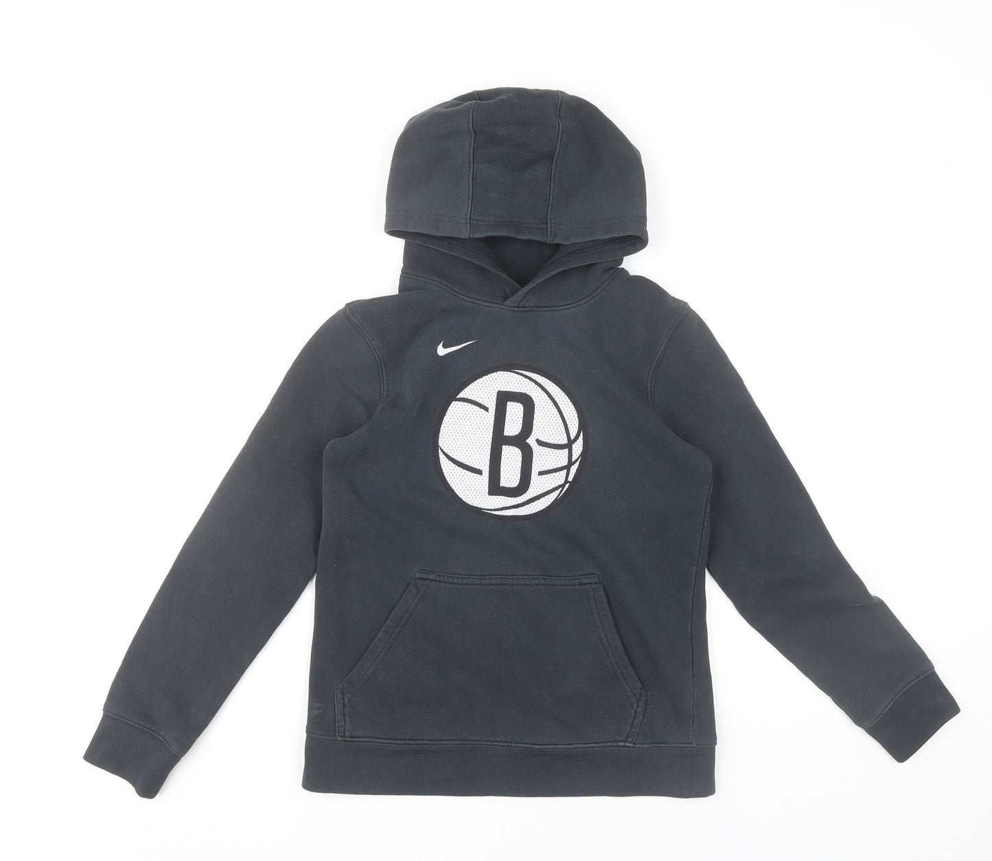 Nike Boys Black Pullover Hoodie M 150-160cm Basketball Logo