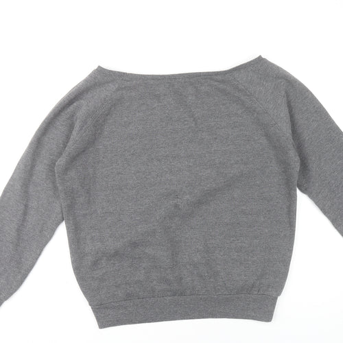 Toned by Ashy Bines Womens Grey Slouchy Sweatshirt M UK 12