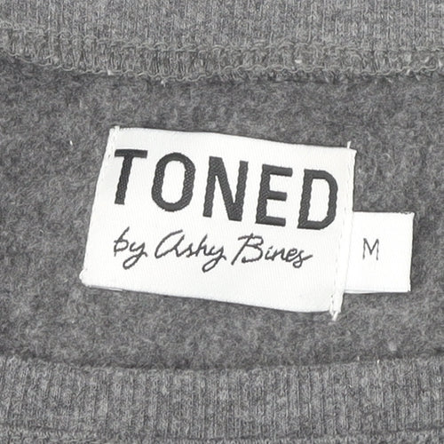 Toned by Ashy Bines Womens Grey Slouchy Sweatshirt M UK 12