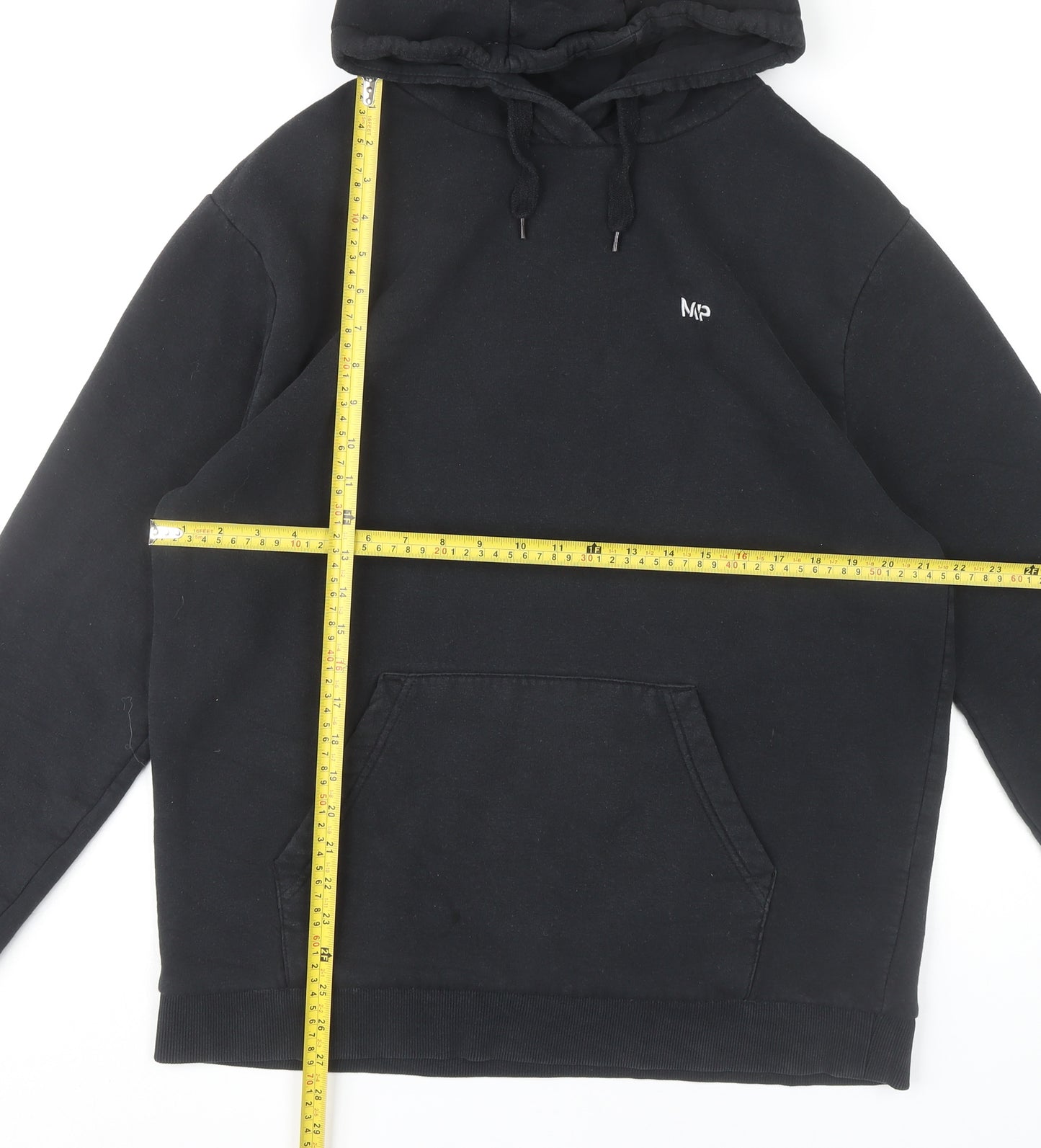 MP Men’s Black XL Pullover Hoodie Fleece Cotton Blend