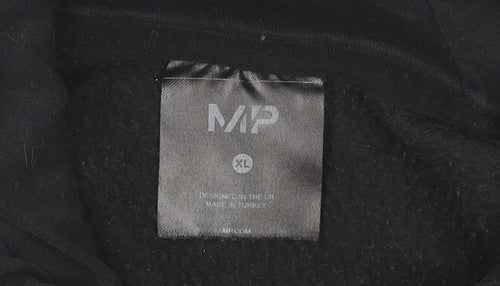 MP Men’s Black XL Pullover Hoodie Fleece Cotton Blend